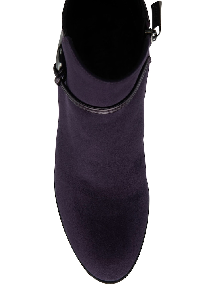 Lotus Purple Heeled Ankle Boots - Image 4 of 4
