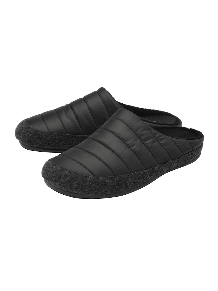 Lotus Black Mule Slippers - Image 2 of 4