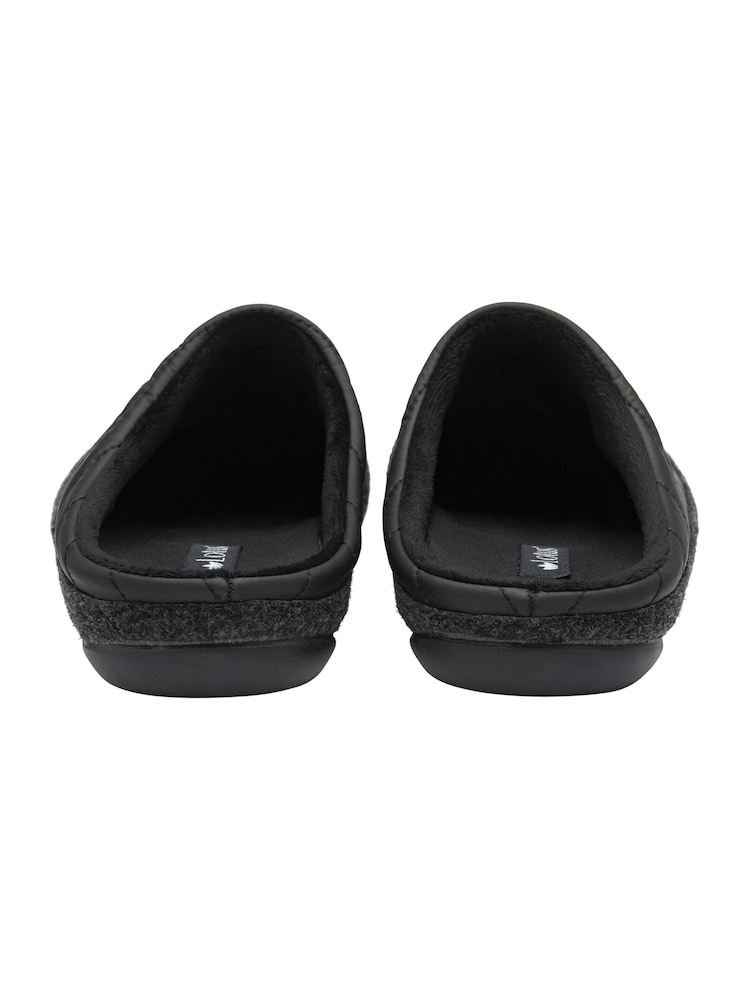 Lotus Black Mule Slippers - Image 3 of 4