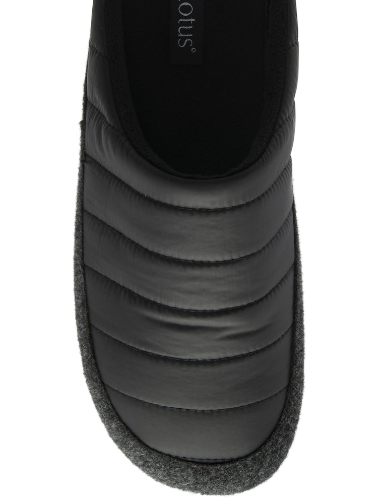 Lotus Black Mule Slippers - Image 4 of 4