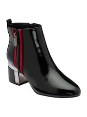 Lotus Black Heeled Ankle Boots - Image 1 of 4