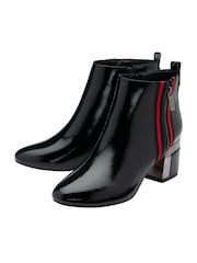 Lotus Black Heeled Ankle Boots - Image 2 of 4