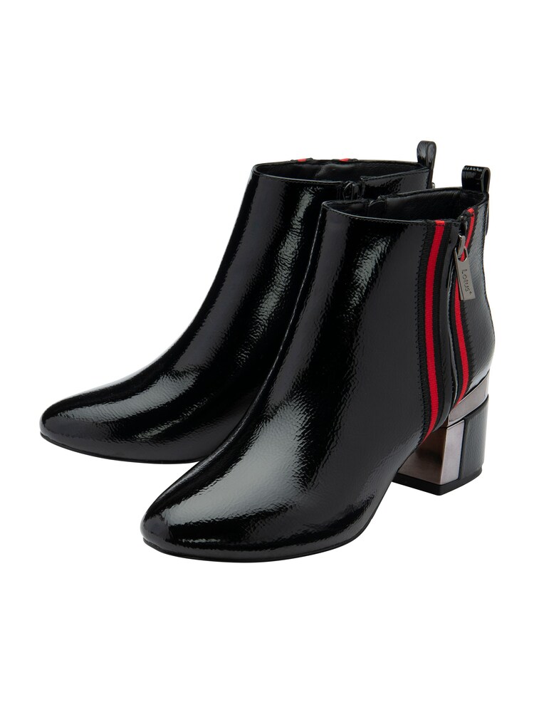 Lotus Black Heeled Ankle Boots - Image 2 of 4