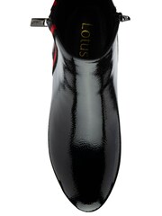 Lotus Black Heeled Ankle Boots - Image 4 of 4