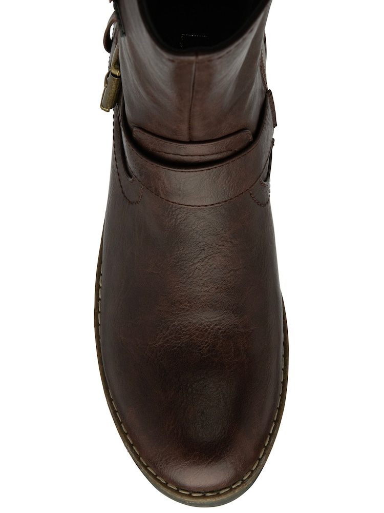 Lotus Brown Mid-Calf Boots - Image 4 of 4