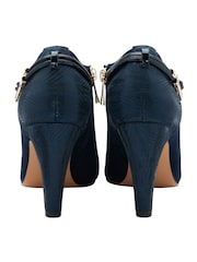 Lotus Blue Stiletto Heel Shoes Boots - Image 3 of 4