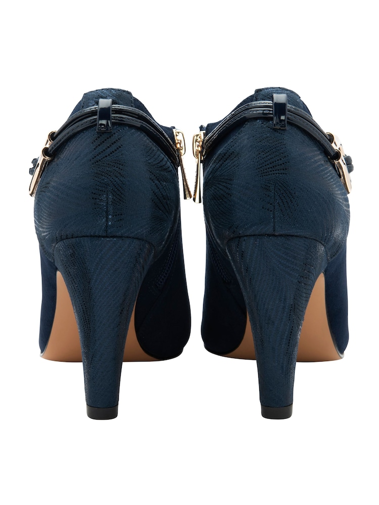 Lotus Blue Stiletto Heel Shoes Boots - Image 3 of 4