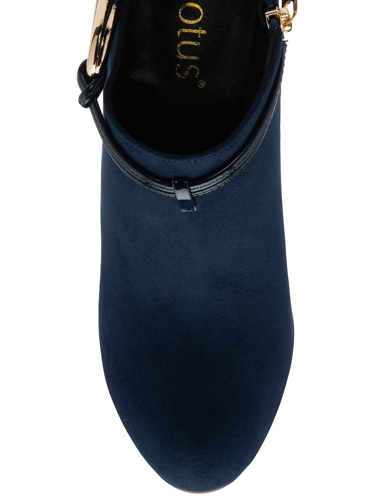 Lotus Blue Stiletto Heel Shoes Boots - Image 4 of 4