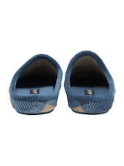 Lotus Blue Textile Mule Slippers - Image 3 of 4