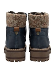 Lotus Blue Zip-Up Ankle Boots - Image 3 of 4