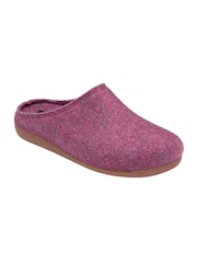 Lotus Purple Textile Mule Slippers - Image 1 of 4