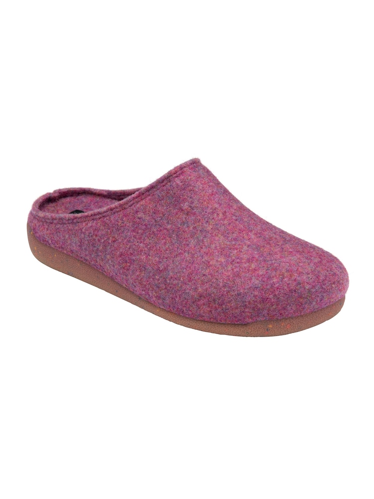 Lotus Purple Textile Mule Slippers - Image 1 of 4