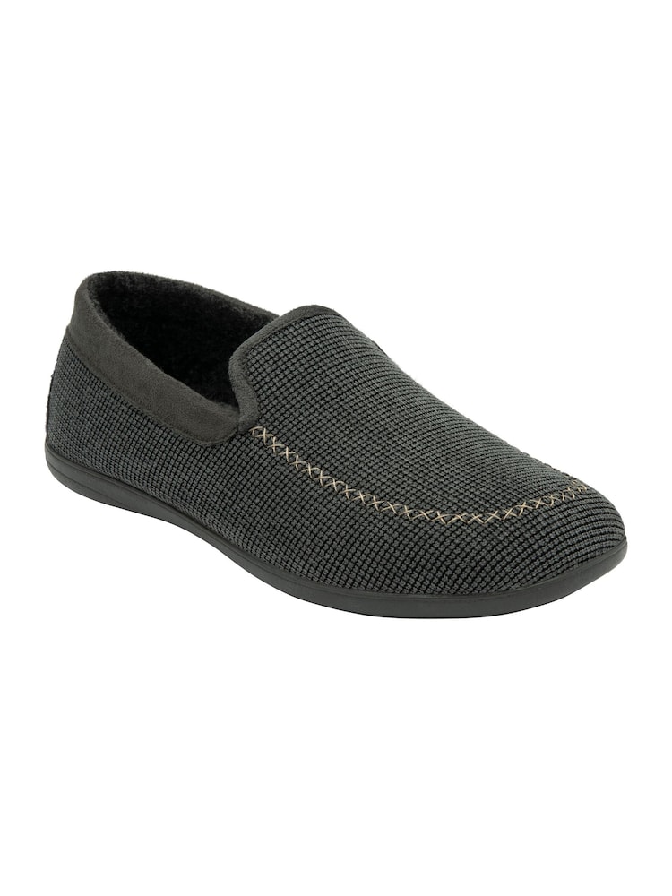 Lotus Grey Textile Full Shoe Slippers - Image 1 of 4