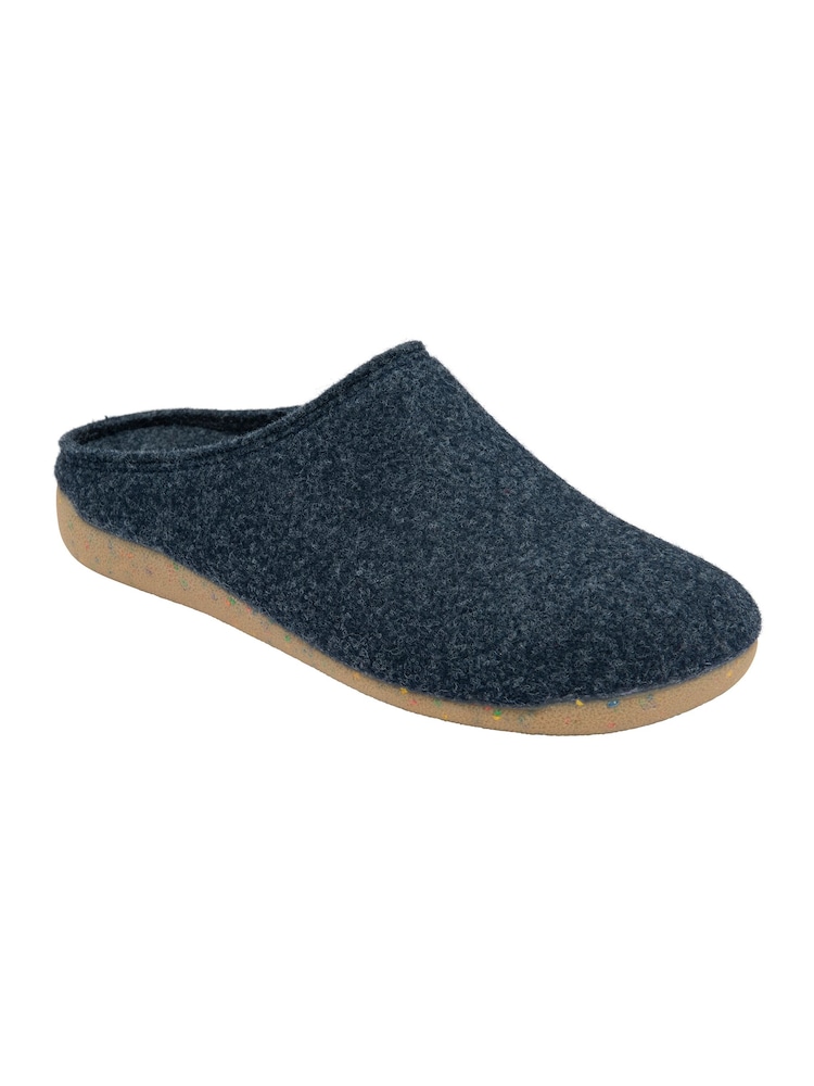 Lotus Blue Textile Mule Slippers - Image 1 of 4