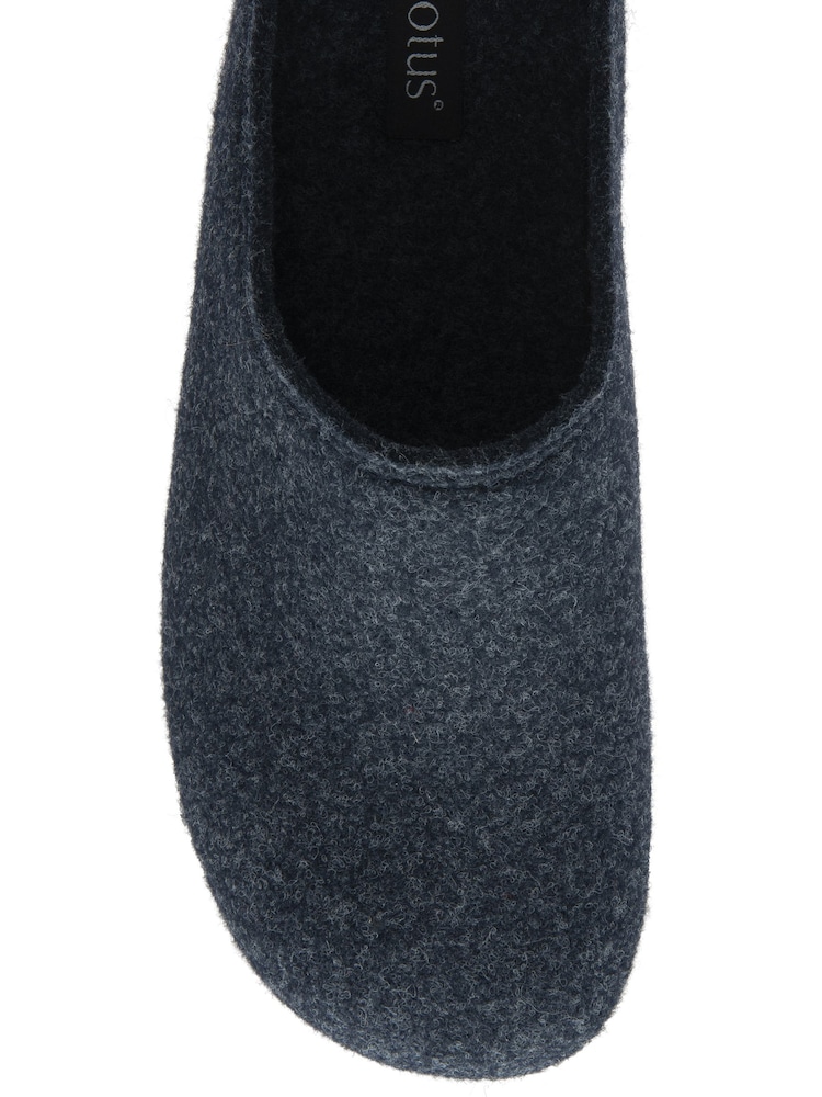 Lotus Blue Textile Mule Slippers - Image 4 of 4