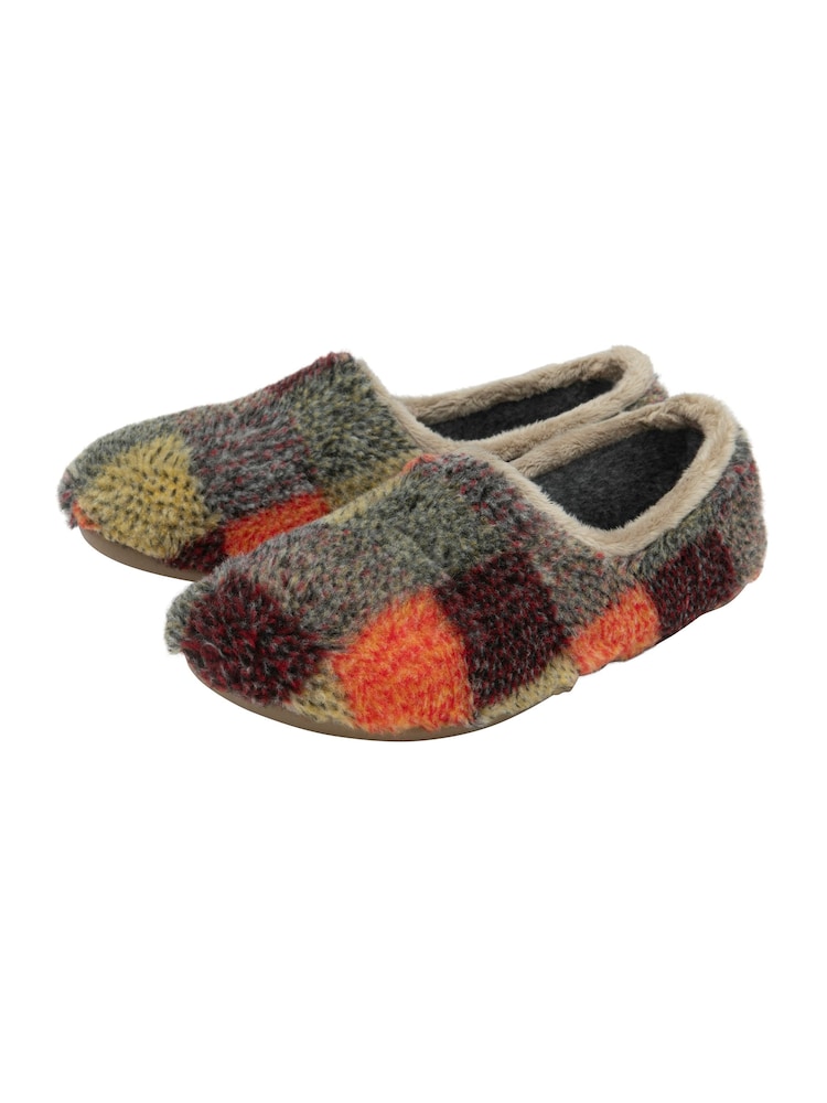 Lotus Natural Textile Multi Coloured Slippers - Image 2 of 4