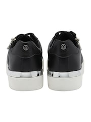 Lotus Black Zip Up Flat Trainers - Image 3 of 4