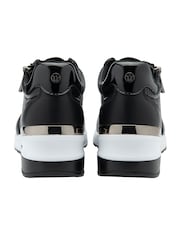 Lotus Black Zip Up Wedge Trainers - Image 3 of 4