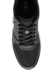 Lotus Black Zip Up Wedge Trainers - Image 4 of 4