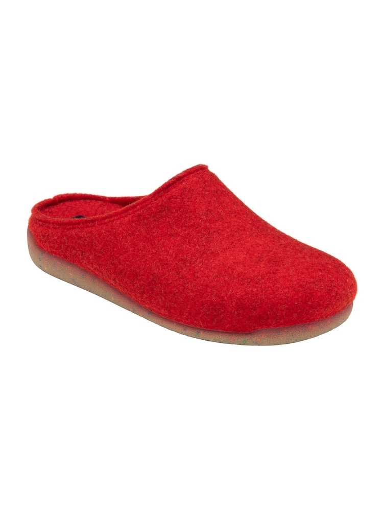 Lotus Red Textile Mule Slippers - Image 1 of 4