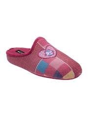 Lotus Pink Textile Mule Slippers - Image 1 of 4