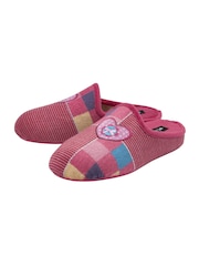 Lotus Pink Textile Mule Slippers - Image 2 of 4