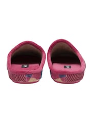 Lotus Pink Textile Mule Slippers - Image 3 of 4