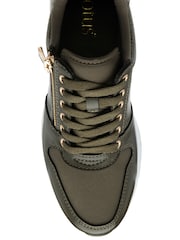 Lotus Green Zip Up Wedge Trainers - Image 4 of 4