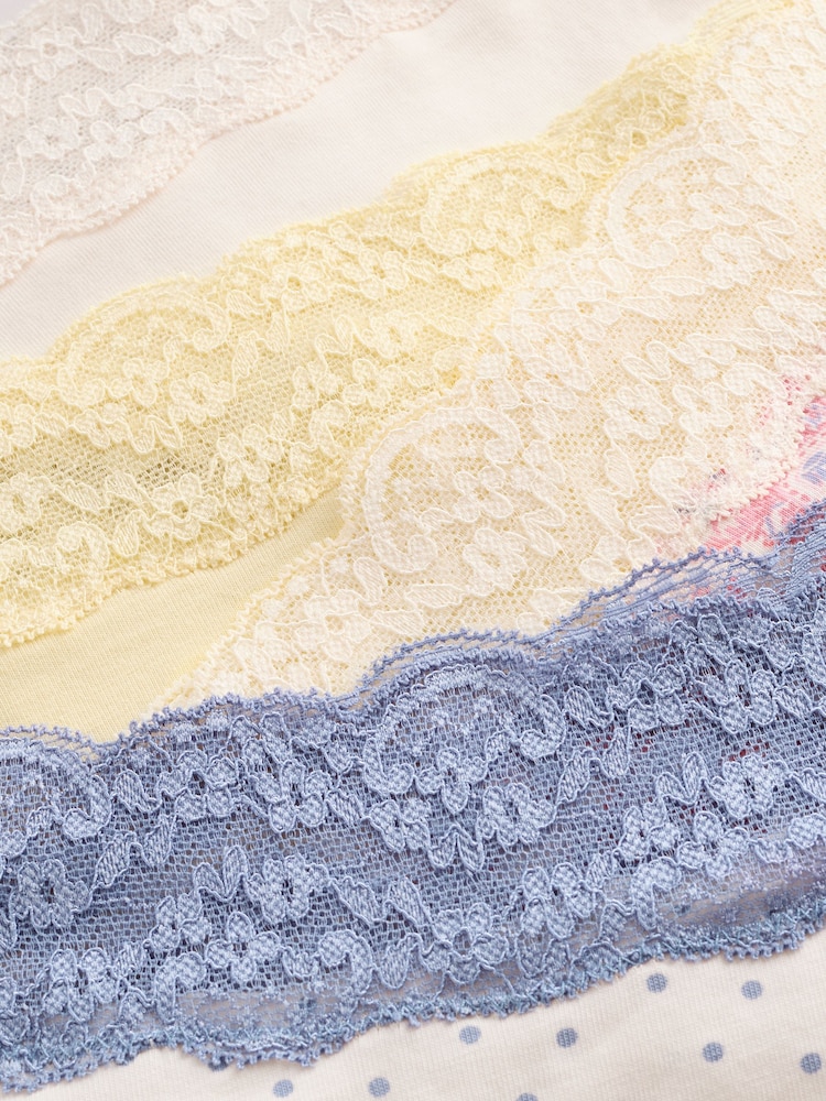 Paisley Thong Lace Knickers 4 Pack - Image 10 of 10