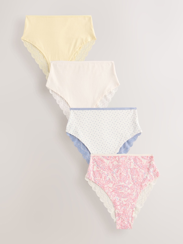 Paisley-Muster - Unterhosen aus Spitze, 4er-Pack - Bild 1 von 7 Paisley-Muster - Unterhosen aus Spitze, 4er-Pack - Bild 1 von 7