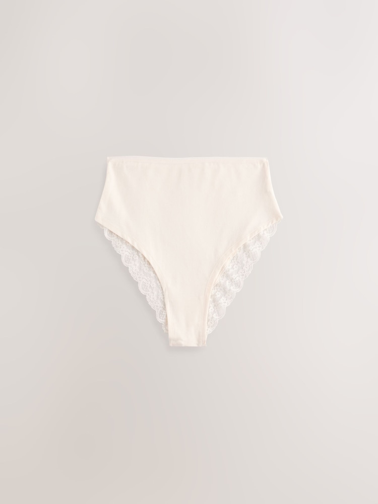 à motif cachemire - Lot de 4 slips en dentelle - Image 5 of 7
