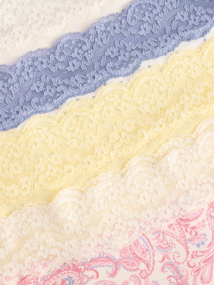 Paisley Full Brief Lace Knickers 4 Pack - Image 9 of 9