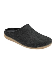 Lotus Grey Textile Mule Slippers - Image 1 of 4