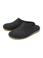 Lotus Grey Textile Mule Slippers - Image 2 of 4
