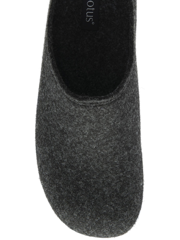 Lotus Grey Textile Mule Slippers - Image 4 of 4