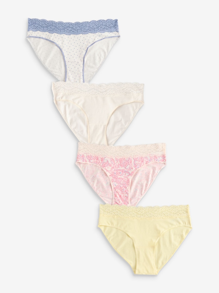 Paisley-Muster - Unterhosen aus Spitze, 4er-Pack - Bild 1 von 9 Paisley-Muster - Unterhosen aus Spitze, 4er-Pack - Bild 1 von 9