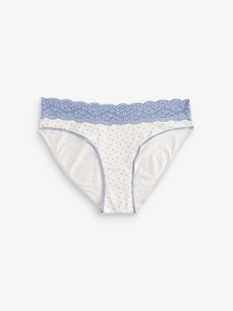 Paisley High Leg Lace Knickers 4 Pack - Image 6 of 9