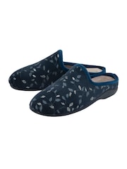 Lotus Blue Textile Mule Slippers - Image 2 of 4