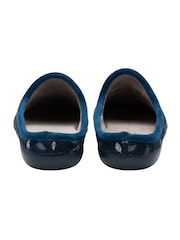 Lotus Blue Textile Mule Slippers - Image 3 of 4