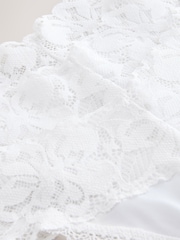 White Thong Floral Print Lace Knickers 5 Pack - Image 10 of 11