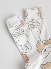 Neutral Baby Miffy 100% Cotton Sleepsuits 3 Pack (0mths-2yrs) - Image 9 of 12