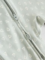 Multi 5 Pack Two Way Zip Baby Footless 100% Cotton Sleepsuits (0mths-3yrs) - Image 12 of 14