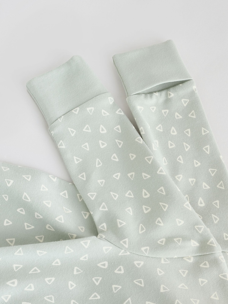 Multi 5 Pack Two Way Zip Baby Footless 100% Cotton Sleepsuits (0mths-3yrs) - Image 13 of 14
