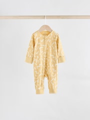Multi 5 Pack Two Way Zip Baby Footless 100% Cotton Sleepsuits (0mths-3yrs) - Image 3 of 14