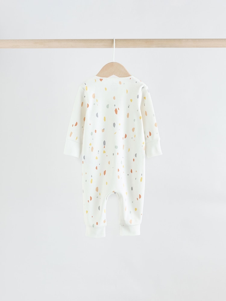 Multi 5 Pack Two Way Zip Baby Footless 100% Cotton Sleepsuits (0mths-3yrs) - Image 8 of 14