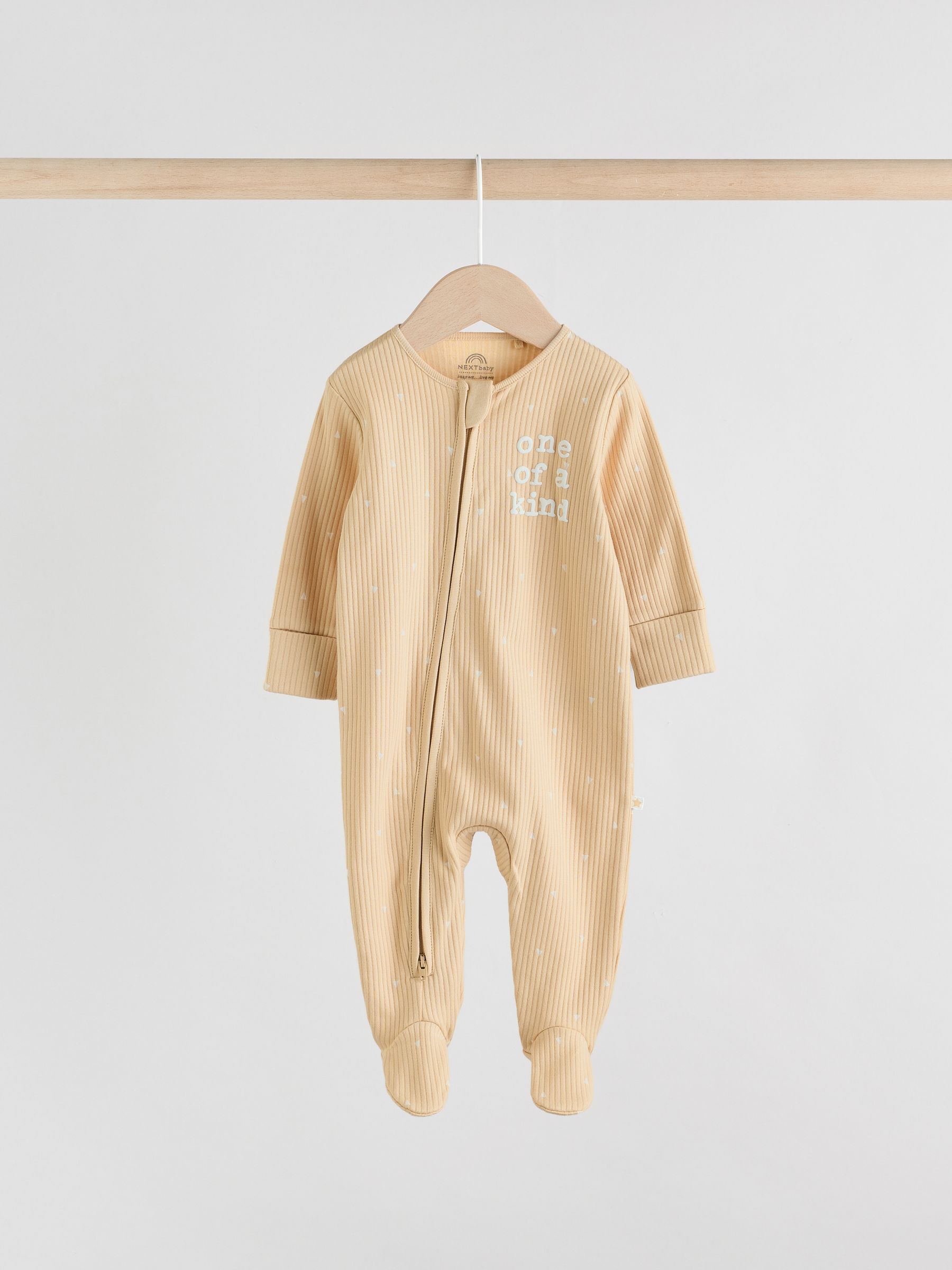 Buy Mint Green Two Way Zip Baby Sleepsuits 3 Pack (0-2yrs) from