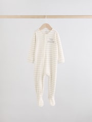 Metino zelena - Two Way Zip Baby Sleepsuits 3 Pack (0-2yrs) - Slika 5 iz 12
