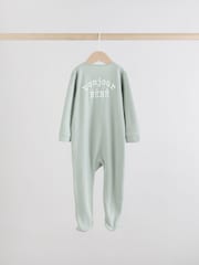 Metino zelena - Two Way Zip Baby Sleepsuits 3 Pack (0-2yrs) - Slika 8 iz 12