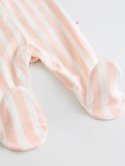 Multi Baby Animal Print 100% Cotton Sleepsuits 4 Pack (0mths-2yrs) - Image 11 of 12