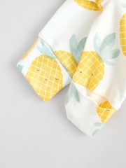 Multi Baby Two Way Zip Fruit Footless 100% Cotton Sleepsuits 3 Pack (0mths-3yrs) - Image 12 of 12